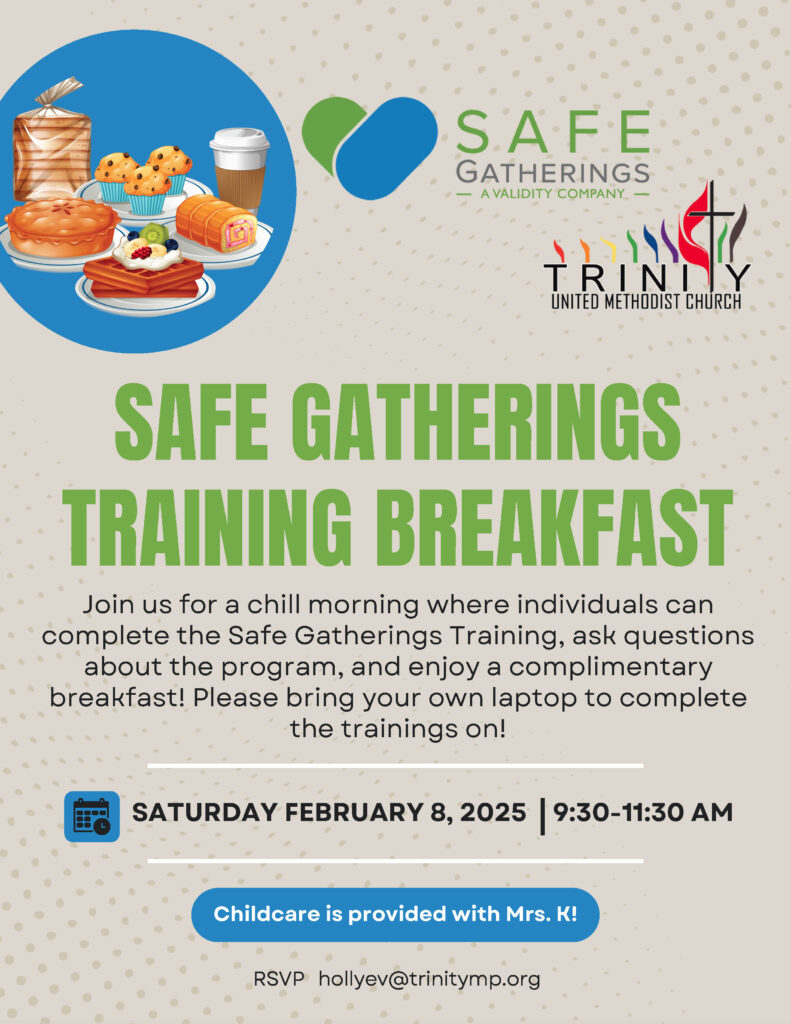 Join us for a chill morning where individuals can complete the Safe Gatherings Training, ask questions about the program, and enjoy a complimentary
breakfast! Please bring your own laptop to complete the trainings on!